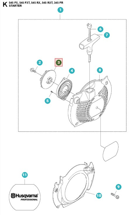 Koło liniowe 5039573-01