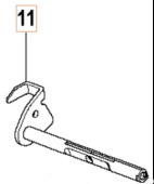 Oś, zespół przepustnicy Oś, zespół przepustnicy