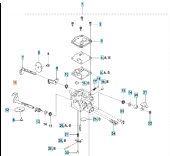 Oś, zespół przepustnicy Oś, zespół przepustnicy