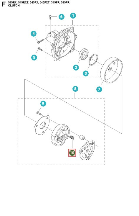 Sprężyna sprzęgła 5054353-02