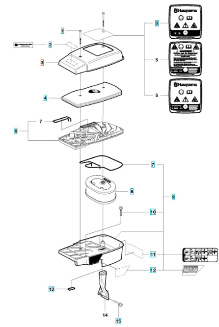 Pokrywa filtra powietrza