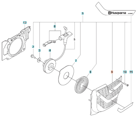 Osłona rozrusznika K1270 Pomarańczowa Fle