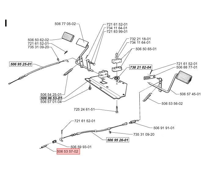Sprężyna hamulca tył