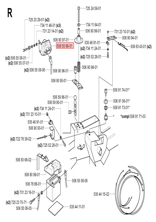 Przekaźnik Rider 11, 13, 850, Jonsered FR13, 2113MA