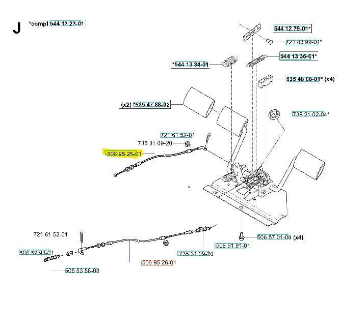 Drut Rider 11, 13 C5, 850, 970, Jonsered FR2211