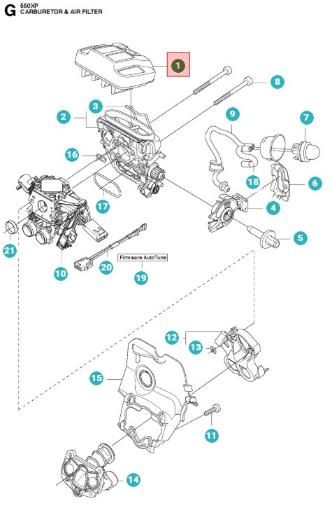 Filtr powietrza 550XP/XPG/545