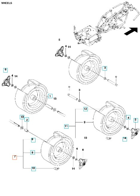 Koło R115B, R115C, R213C, R214, R214TC, R216, R316, R318
