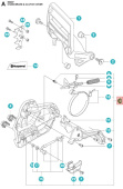 Osłona sprzęgła Husqvarna 562XPG, 562XPG Mark II Osłona sprzęgła Husqvarna 562XPG, 562XPG Mark II