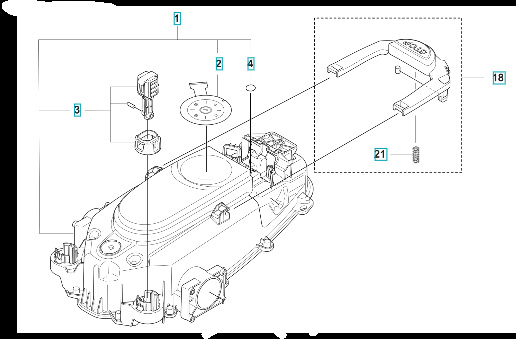 Zespół przycisków