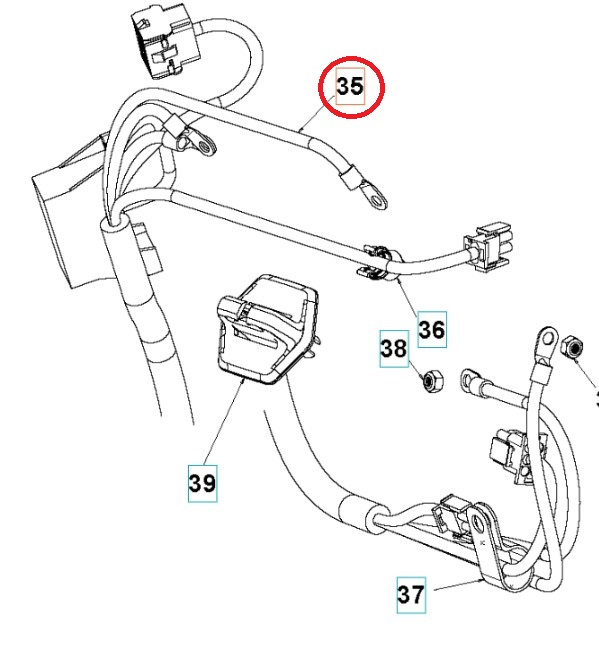 Okablowanie dolne - Chassis EFI Ra