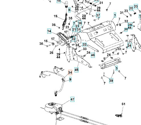 Okablowanie górne - sterowanie Rato