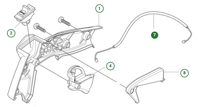 Zespół linki przepustnicy, grubość 39 cm3