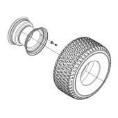 Zestaw kół TS 112, TS 114, TC 215T, TC 220T, TS 112, TS 114, TS 215T, TS 217T Zestaw kół TS 112, TS 114, TC 215T, TC 220T, TS 112, TS 114, TS 215T, TS 217T