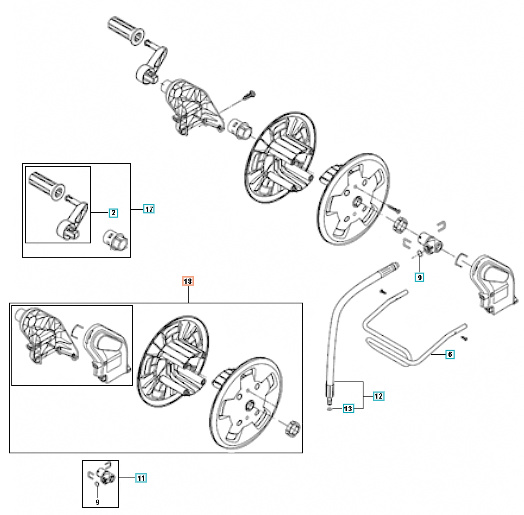 Zestaw bębna na wąż 5312405-01