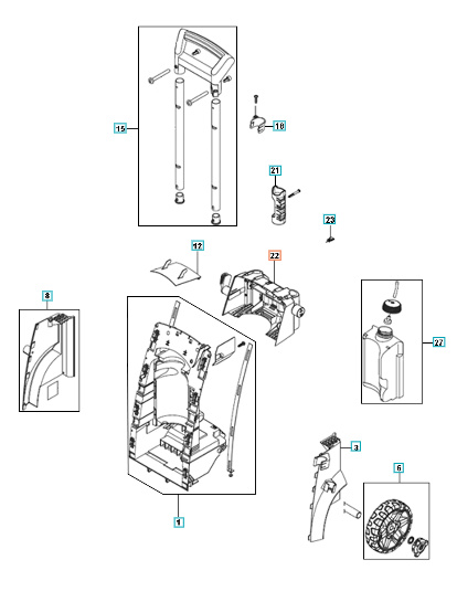 Uchwyt na broń Ciemnoszary 5312420-01