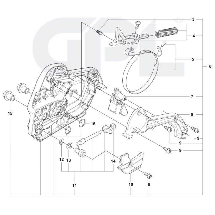 Pokrywa sprzęgła 564XPG