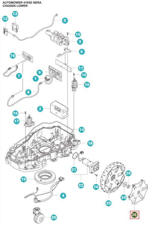 Dekiel koła 405XE Nera, 410XE Nera, 430X Nera, 450X Nera