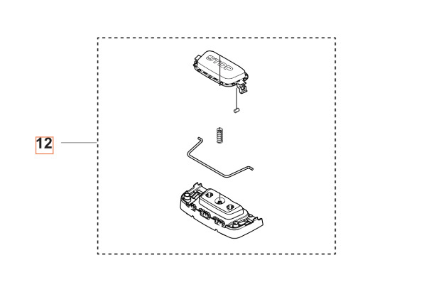 PRZYCISK Stop Automower Nera