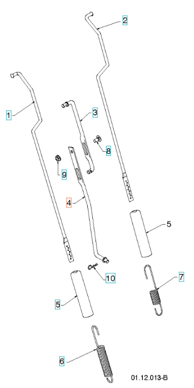 Drążek górny, kontrola prędkości 5321877-82