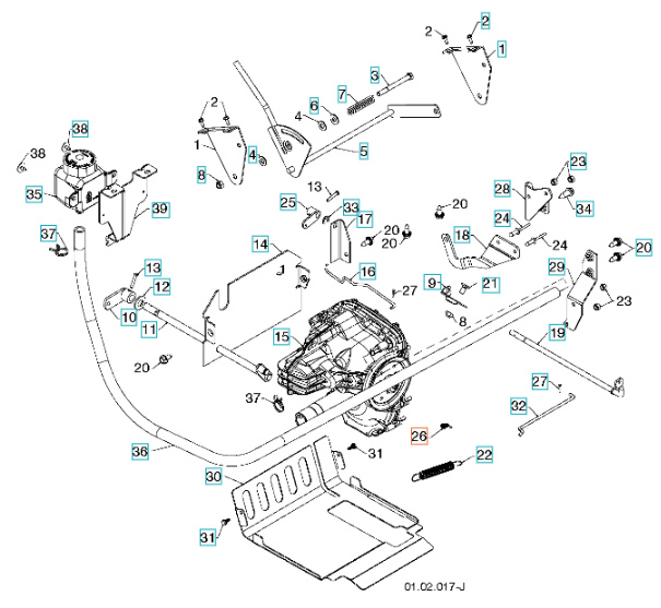 Uruchom, koło napinające trakcji 5321928-73