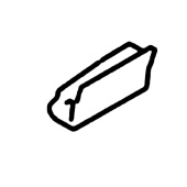 Gumowa zatyczka lewa obudowa 5366293-01 Gumowa zatyczka lewa obudowa 5366293-01