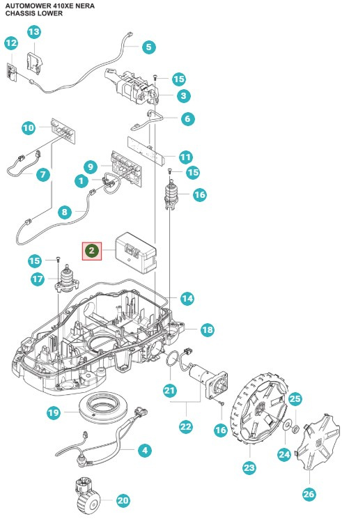 Bateria Automower 320 Nera, 430X Nera, 410XE Nera