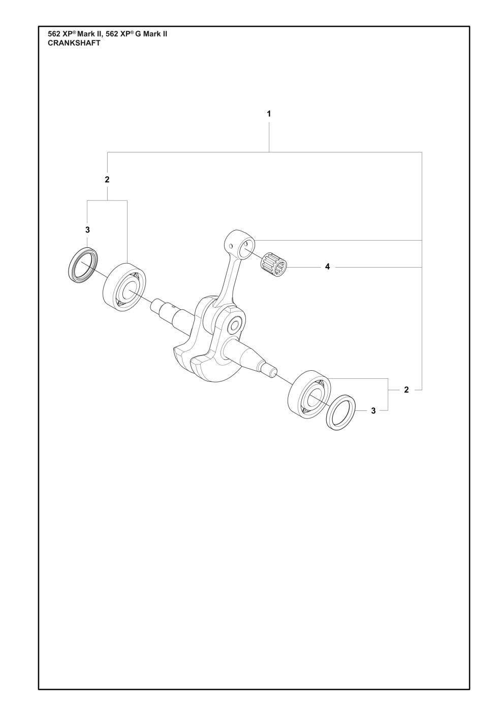 Zestaw wału korbowego duży Sms 562Mk 5368995-02