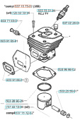Cylinder 357XP, 359, CS2156, CS2159 Cylinder 357XP, 359, CS2156, CS2159