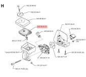 Filtr powietrza Husqvarna 123, 223, 322, 323, 325, 326 Filtr powietrza Husqvarna 123, 223, 322, 323, 325, 326