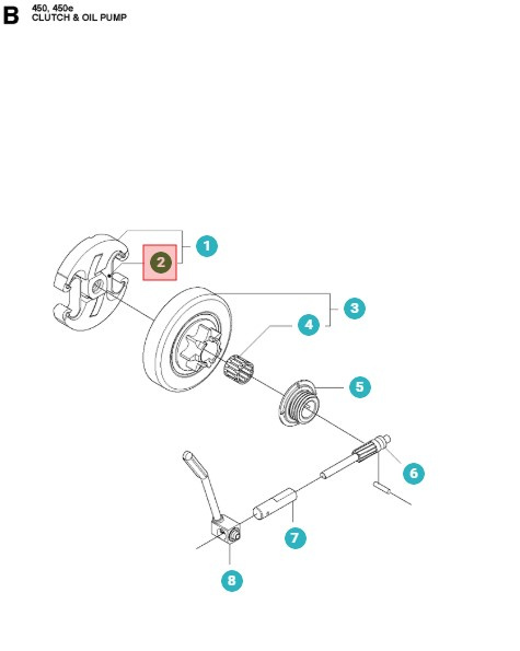 Sprężyna sprzęgła 340-353/440-462/545/550