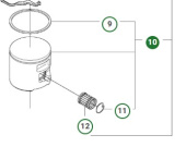 Tłok Kpl 5374013-02 Tłok Kpl 5374013-02