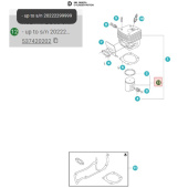 Tłok 55mm Husqvarna 390XP Tłok 55mm Husqvarna 390XP
