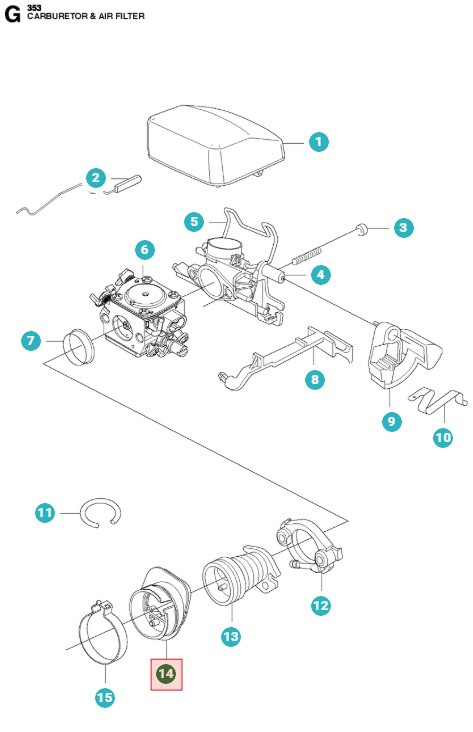 Ściana pośrednia, czerpnia 5374228-01