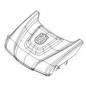 Przednia okładka z Husqvarna Dec 5375696-02 Przednia okładka z Husqvarna Dec 5375696-02