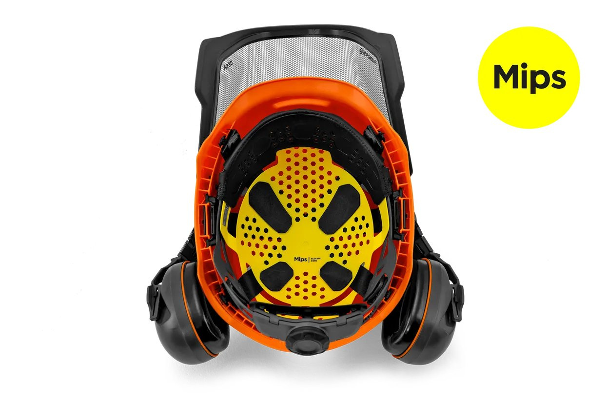 Kask leśny Husqvarna, Technical Mips Pomarańczowy