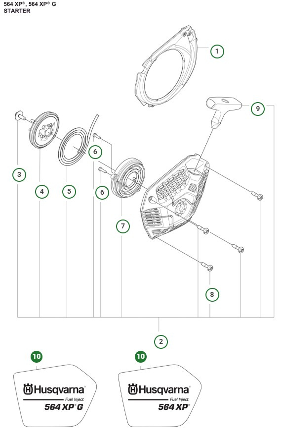 Naklejka startowa 564XP