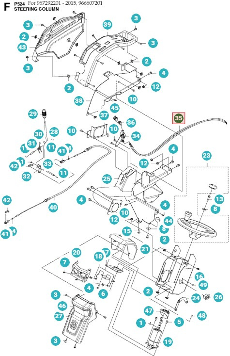 Drut Husqvarna P524, P524X