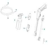 Pistolet Husqvarna PW125, PW130 Pistolet Husqvarna PW125, PW130