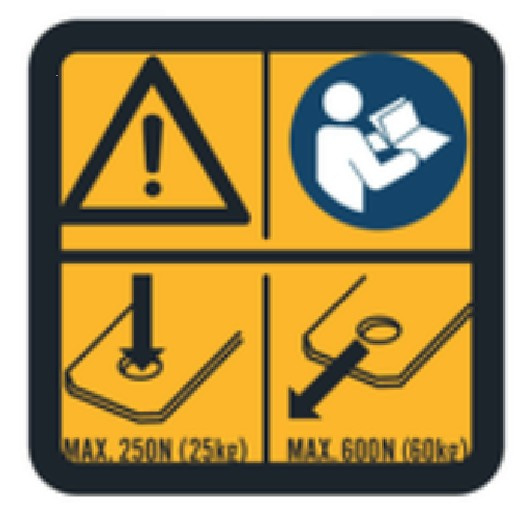 Naklejka Holowanie 600N