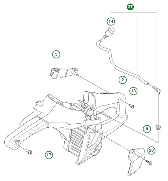 Zespół węża odpowietrzającego 540Xp Mark