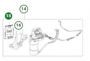 Uchwyt na akumulator Husqvarna HS166AE