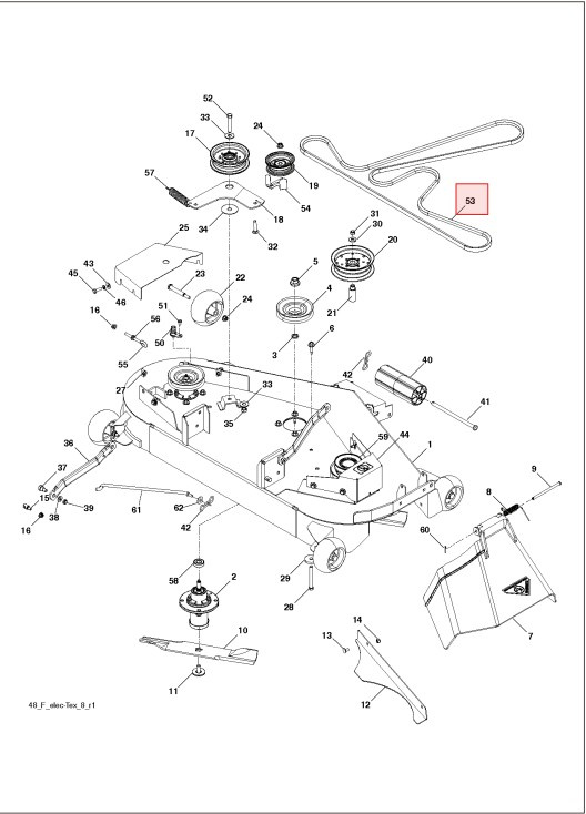 Pasek agregatu Husqvarna GT48XLS, GTH26, YT48XLS, YTH2648 i inne