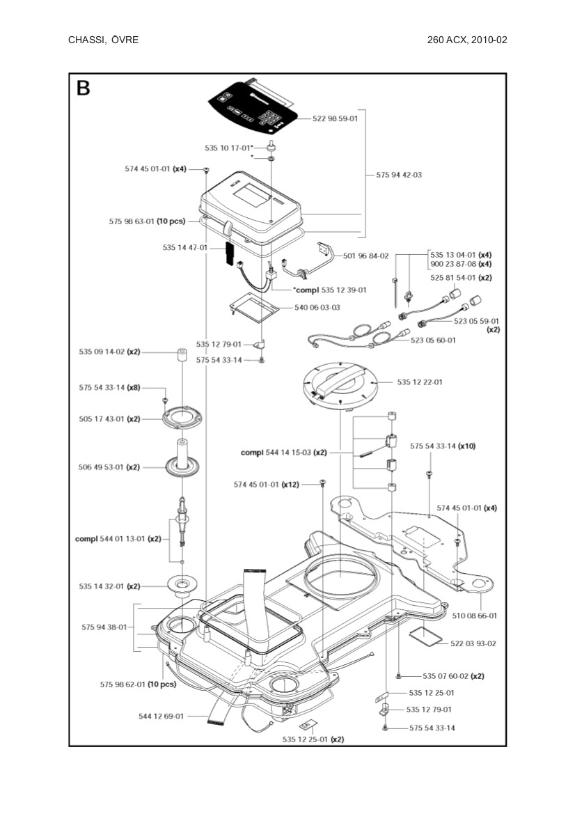 KLAWIATURA kit 260/265ACX