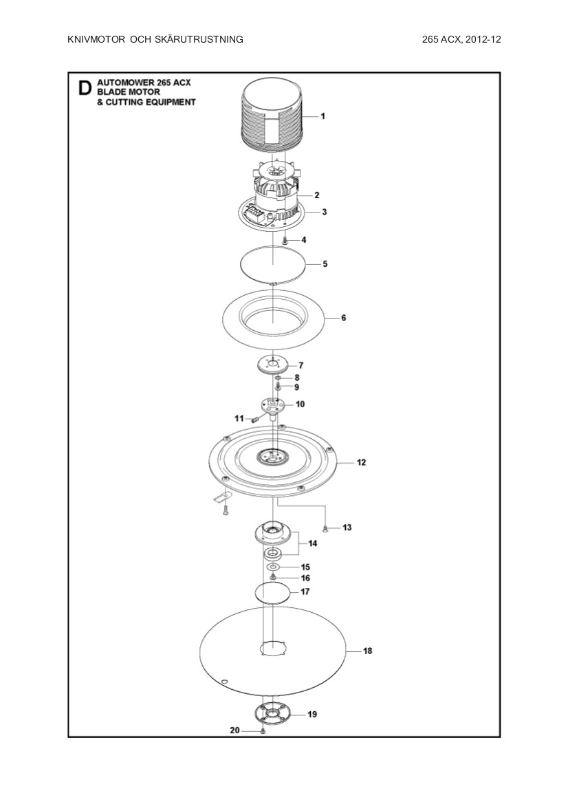 Zestaw łożysk 260, 265Acx