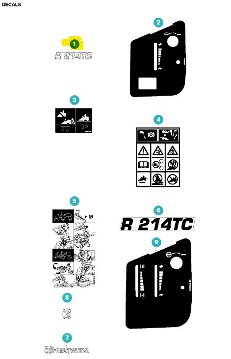 Naklejka Rider 214TC