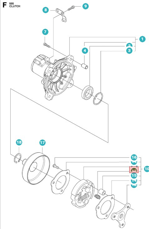 Sprężyna sprzęgła 5787694-01