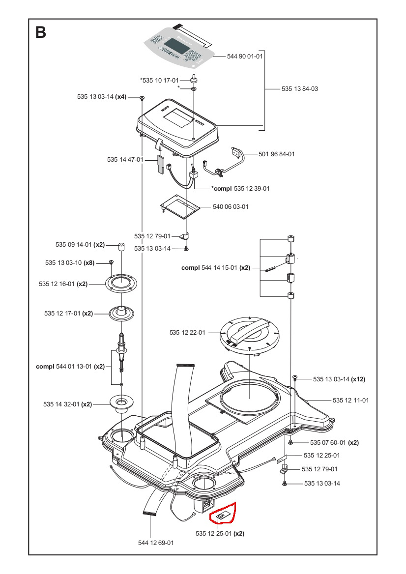 PŁYTKA / collision sensor G2, 220AC, 230ACX, 260ACX