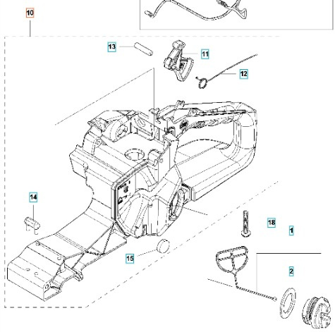 Klamka 543XPG Kpl 5795284-02