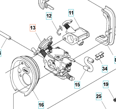 Gaźnik 345FR, 545FR, 545FX, 545RX