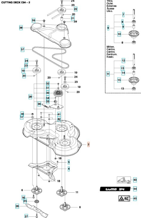 Deck Shell Combi 94 Szary